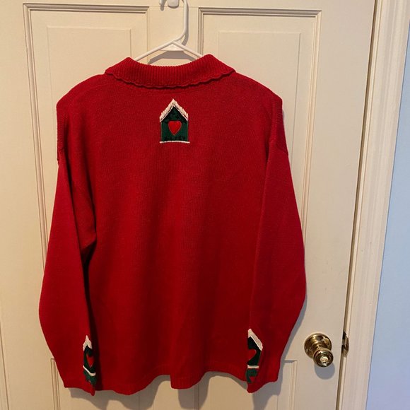 Jason Maxwell Women's Christmas Home For The Holiday Sweater 1XL - Picture 2 of 2